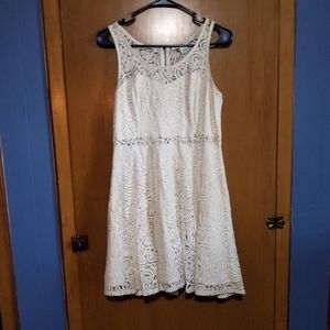 Off White Lace Boutique Dress